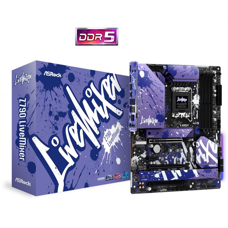 Asrock Z790 LiveMixer - LGA 1700 - ATX - Intel Z790 90-MXBK10-A0UAYZ