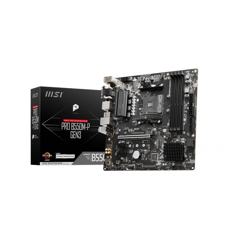 MSI PRO B550M-P GEN3 - Socket AM4 - micro ATX - AMD B550 911-7D95-001