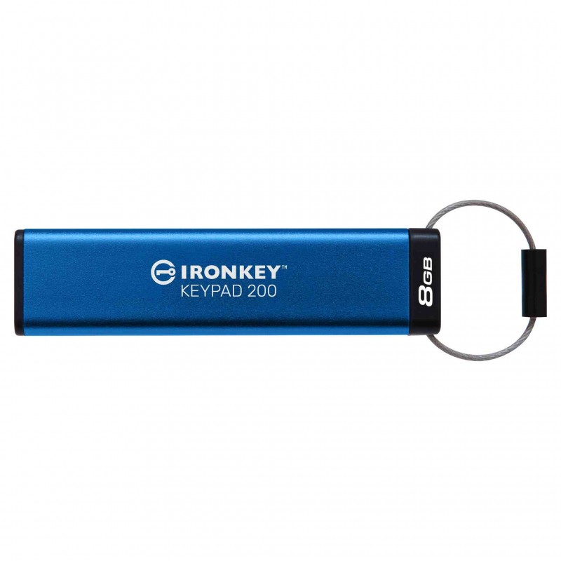 Kingston Technology IronKey Keypad 200 8GB - USB Type-A - Azul IKKP200 8GB
