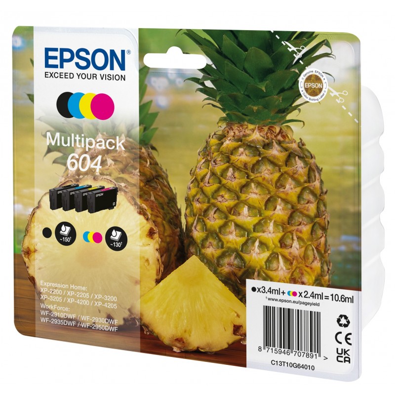 Epson 604 Multipack 4 colores C13T10G64020