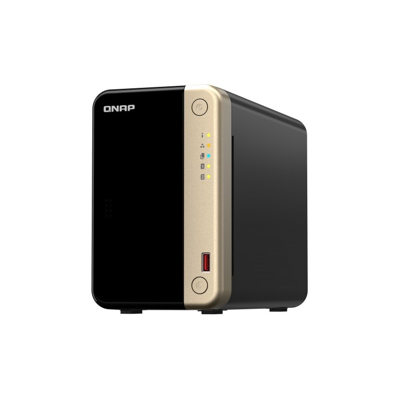 QNAP TS-264 NAS Torre Ethernet Negro, Oro N5095 TS-264-8G