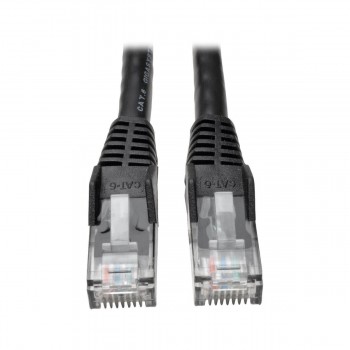 Tripp Lite N201-003-BK Cable Ethernet (UTP) Patch Moldeado Snagless Cat6 Gigabit (RJ45 M M), Negro,