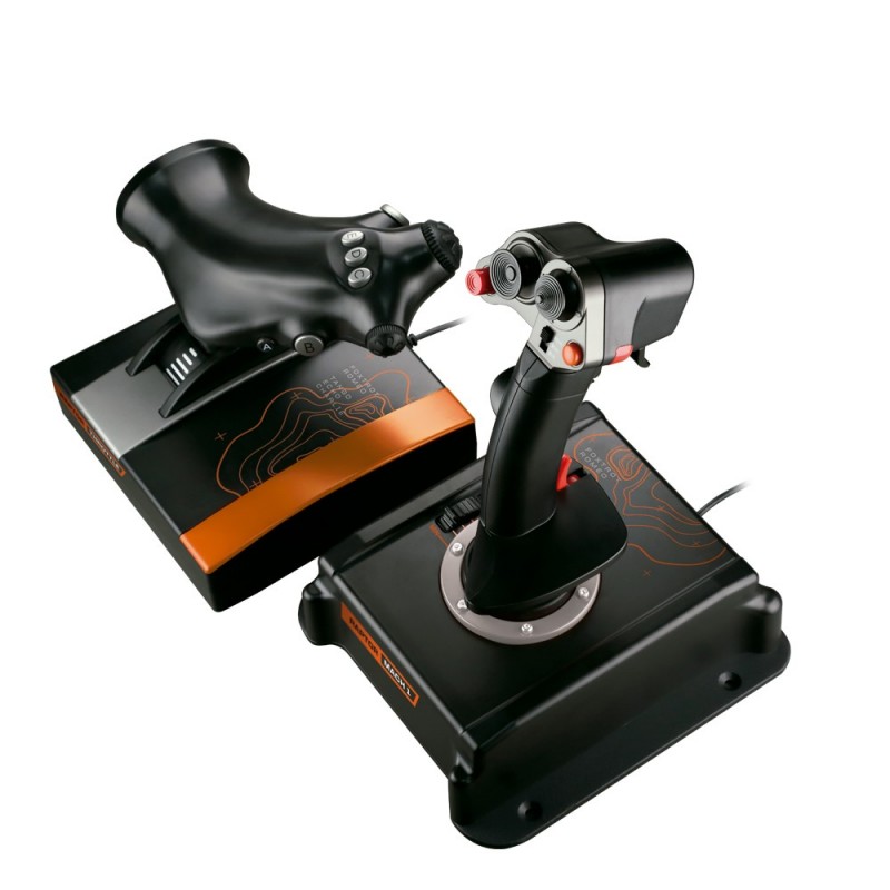 FR-TEC Raptor mach1 Negro Simulador de Vuelo Analógico PC FT7006