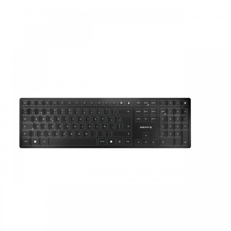 CHERRY KW 9100 SLIM teclado RF Wireless + Bluetooth QWERTY Español Negro JK-9100ES-2