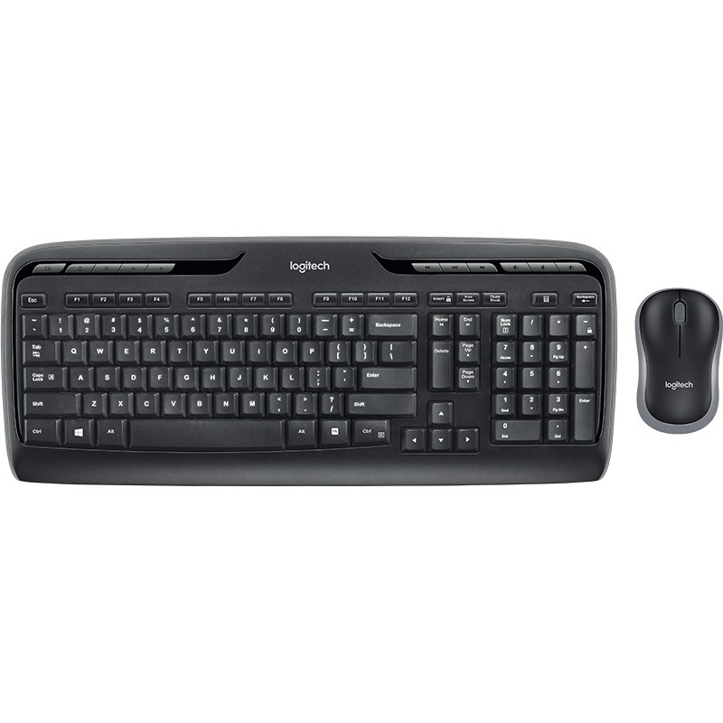 Logitech Wireless Combo MK330 teclado Ratón incluido USB QWERTY Inglés Negro 920-003986