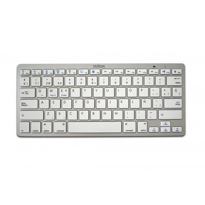 Nilox Teclado Bluetooth Silver NXKB01S