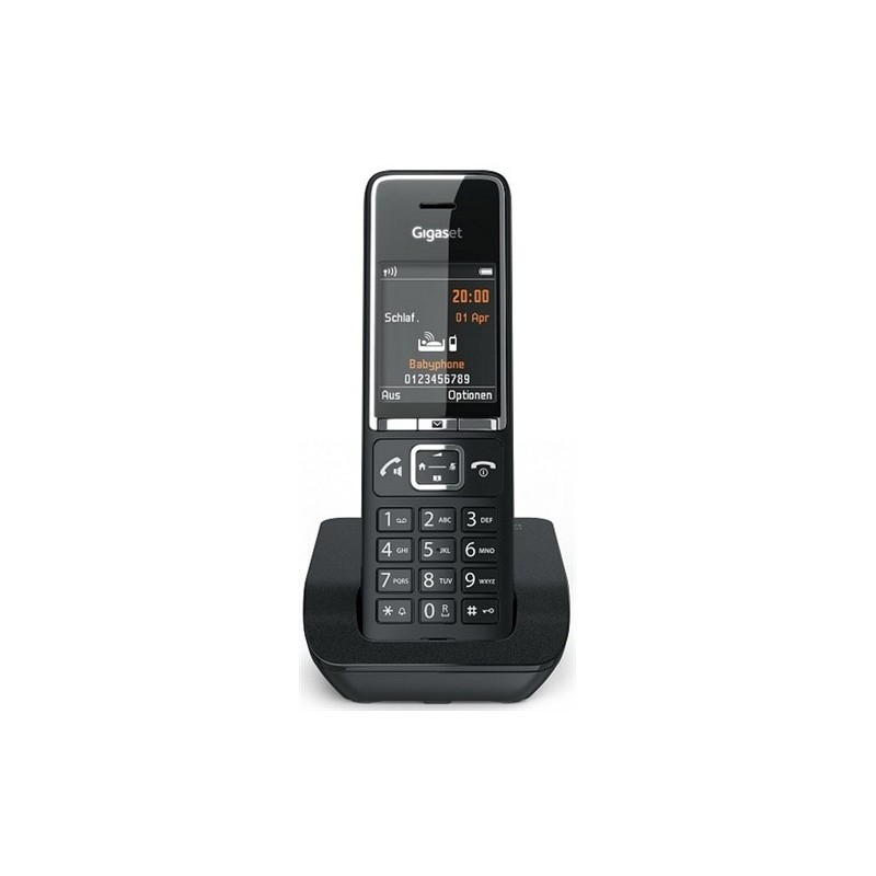 Gigaset COMFORT 550 Teléfono DECT Identificador de llamadas Negro S30852-H3001-D204