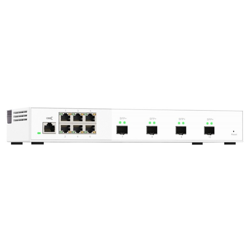 QNAP QSW-M2106-4S switch Gestionado L2 2.5G Ethernet (100 1000 2500) Blanco