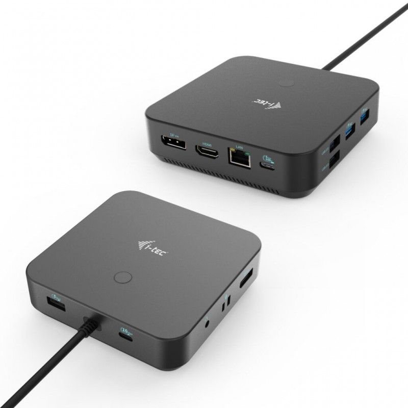 i-tec USB-C HDMI Dual DP Docking Station with Power Delivery 100 W + Universal Charger 100 W C31TRI4KDPDPRO100