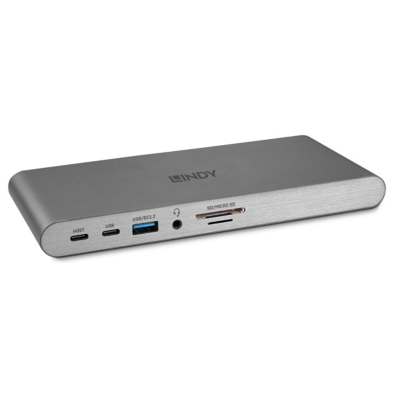 Lindy DST-Pro 5K Alámbrico USB 3.2 Gen 1 (3.1 Gen 1) Type-C Plata 43349