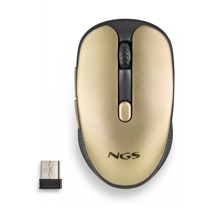NGS EVO RUST ratón mano derecha RF inalámbrico Óptico 1600 DPI EVORUSTGOLD