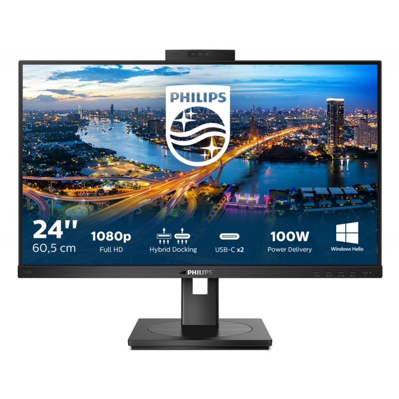 Philips B Line 243B1JH 00 - 23.8" Full HD - LCD - Negro - 75Hz