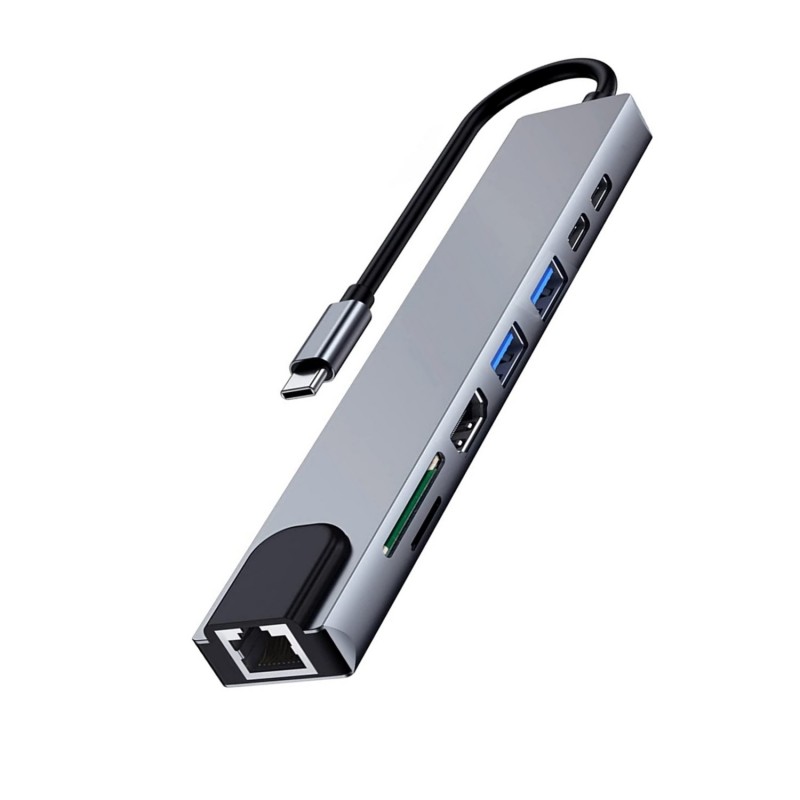 Ewent EW1146 base para portátil y replicador de puertos Alámbrico USB 3.2 Gen 1 (3.1 Gen 1) Type-C G