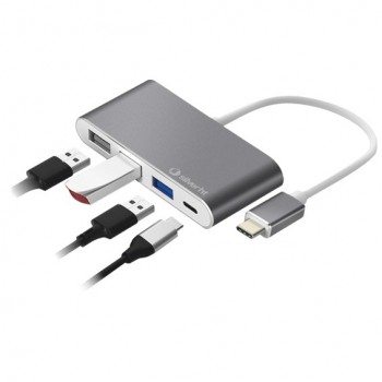 (Reacondicionado) SilverHt - Hub USB-C 4 en 1 - 112001140199
