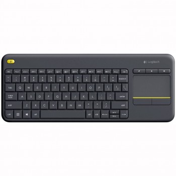 Logitech Wireless Touch Keyboard K400 Plus - Teclado - inalámbrico - 2.4 GHz - Español - negro 920-007137?BONO
