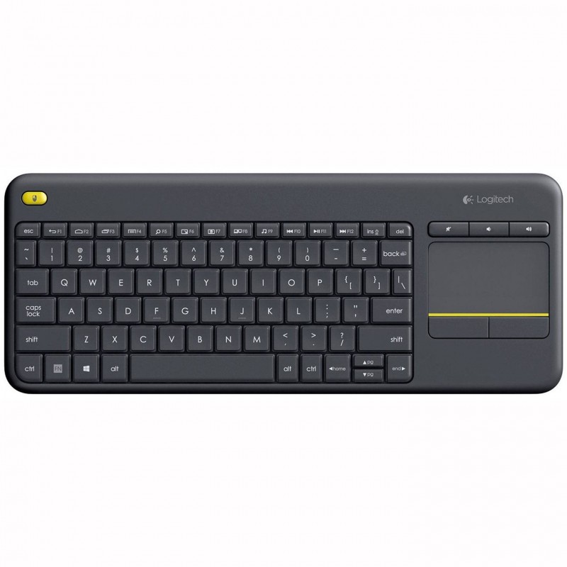 Logitech Wireless Touch Keyboard K400 Plus - Teclado - inalámbrico - 2.4 GHz - Español - negro 920-007137?BONO