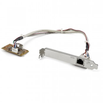StarTech.com Adaptador Tarjeta de Red NIC Mini PCI Express PCI-e PCIe 1 Puerto Gigabit Ethernet RJ45 ST1000SMPEX