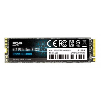 Silicon Power P34A60 - 512GB M.2 SLC PCI Express SP512GBP34A60M28