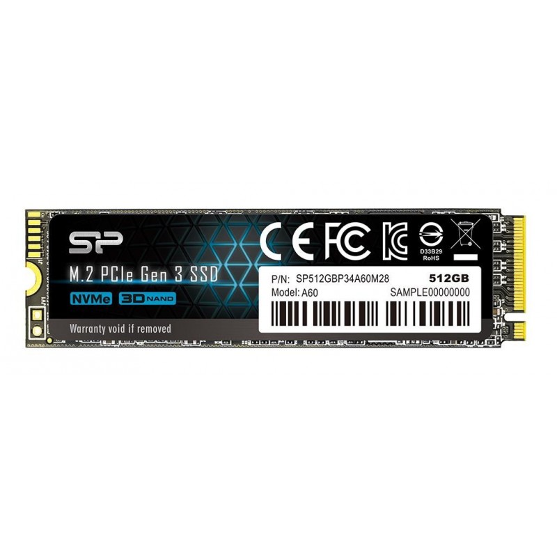 Silicon Power P34A60 - 512GB M.2 SLC PCI Express SP512GBP34A60M28