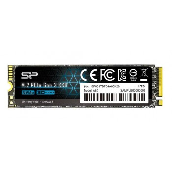 Silicon Power P34A60 - 1000GB M.2 SLC PCI Express SP001TBP34A60M28