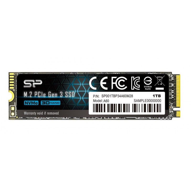 Silicon Power P34A60 - 1000GB M.2 SLC PCI Express SP001TBP34A60M28