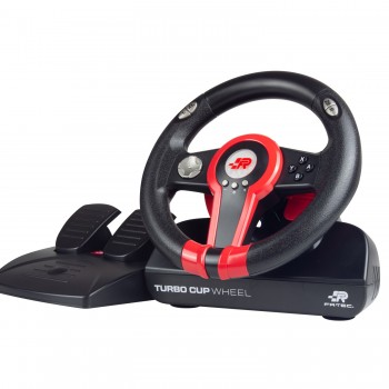 Blade Turbo cup Negro, Rojo Volante + Pedales Nintendo Switch, Nintendo Switch Lite, PC FT7012