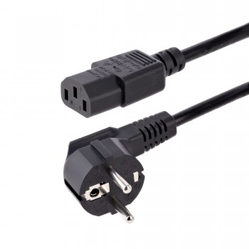StarTech.com Cable de 3m (10 pies) de Alimentación para Ordenador, 18AWG, UE Schuko a C13, 250V 10A, 713E-3M-POWER-CORD