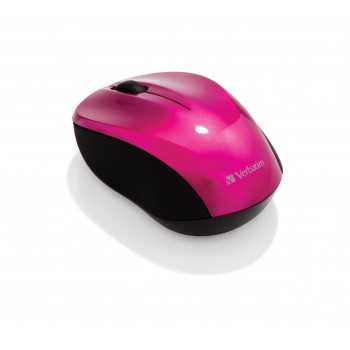VERBATIM RATON WIRELESS GO NANO ROSA MEDIANO PLÁSTICO 2 AÑOS GARANTÍA 49043