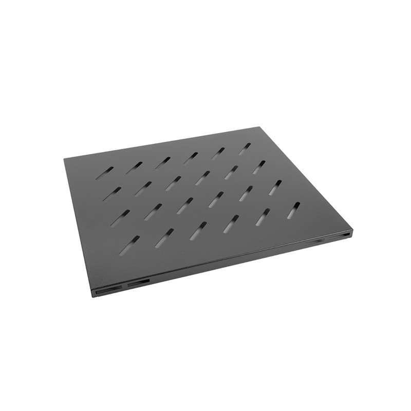 BANDEJA FIJA LANBERG AK-1003-B PARA ARMARIO RACK DE 19' 48.26CM - 1U - 465X500MM - HASTA 20KG DE CARGA - NEGRO