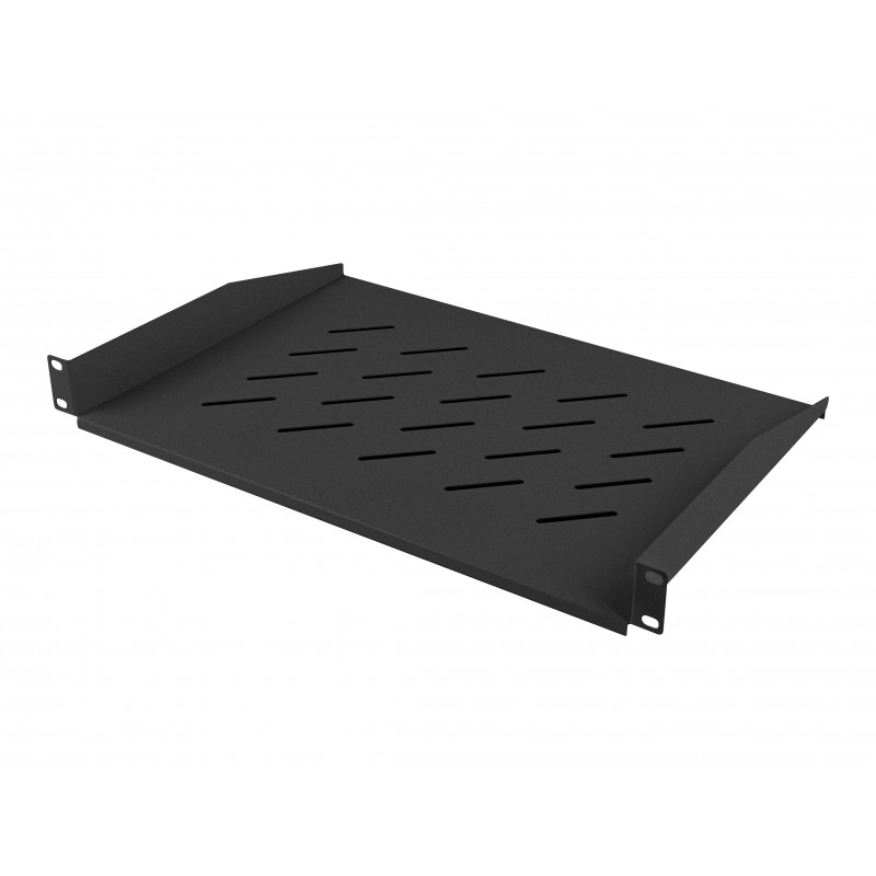 BANDEJA FIJA LANBERG AK-1008-B PARA ARMARIO RACK DE 19' 48.26CM - 1U - 483X315MM - HASTA 20KG DE CARGA - NEGRO