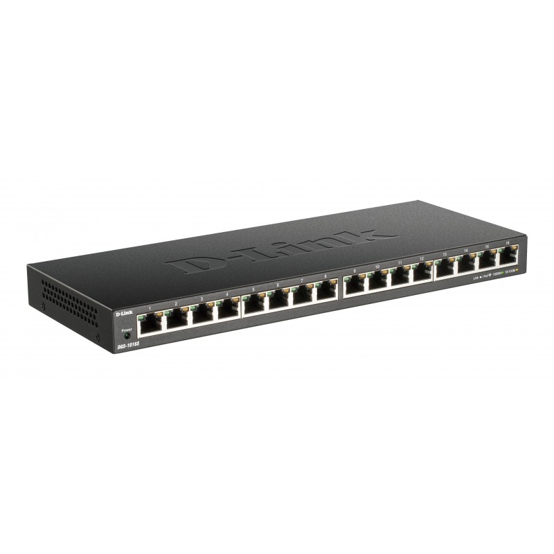 D-Link DGS-1016S switch No administrado Gigabit Ethernet (10 100 1000) Negro DGS-1016S E