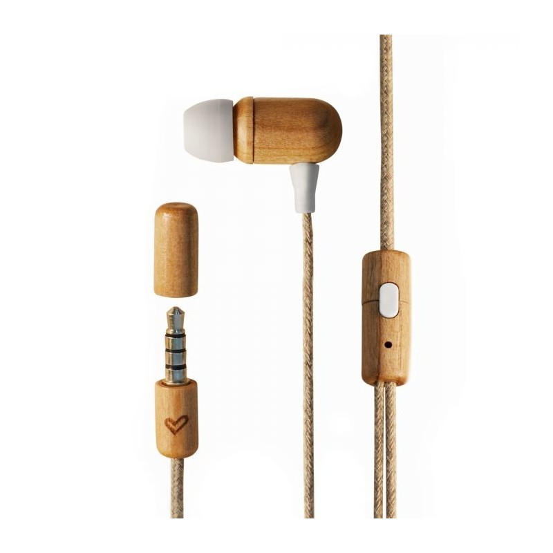 Earphones Eco Cherry Wood 450428
