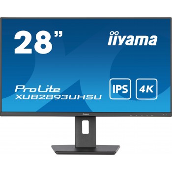 iiyama ProLite  - 28" 4K Ultra HD - LED - Negro - 60Hz XUB2893UHSU-B5