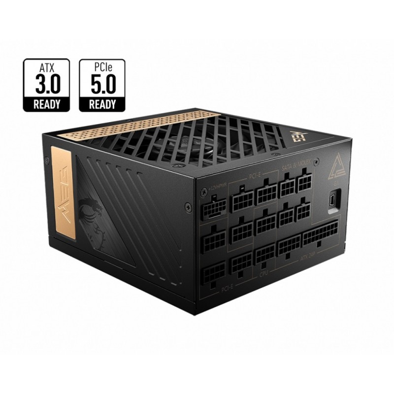 MSI MEG AI1300P PCIE5 80 PLUS Gold 1300W 306-7ZP4A11-CE0