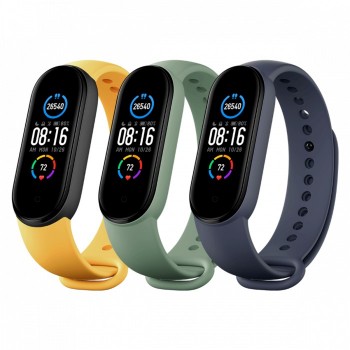 MI SMART BAND 3 4 STRAP BLACK ACCSSTRAP(3-PACK)BU-YE-GRNAVY BLUE Y BHR4640GL