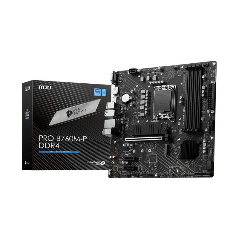 MSI PRO B760M-P DDR4 - LGA 1700 - micro ATX - Intel B760 911-7E02-009