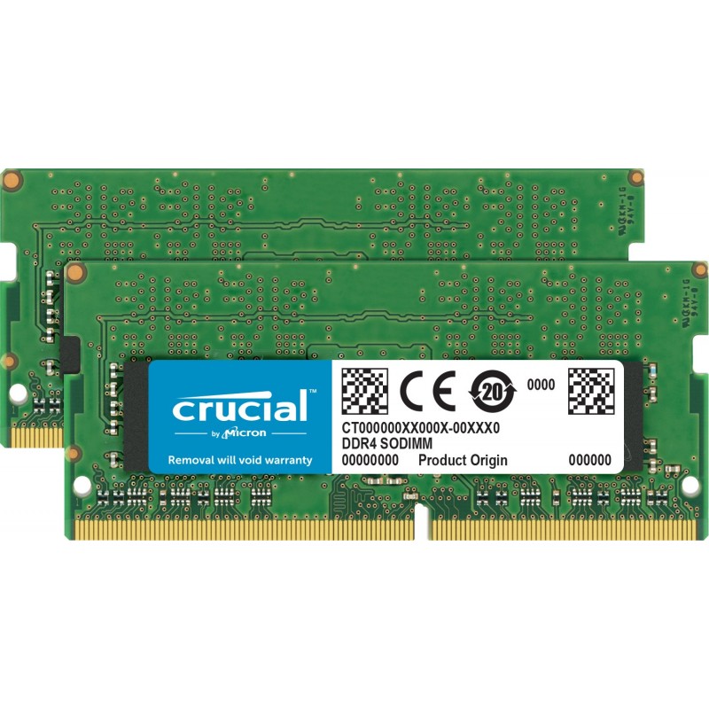 (Reacondicionado) Crucial 32GB - 2 x 16 GB DDR4 2666 MHz CT2K16G4S266M