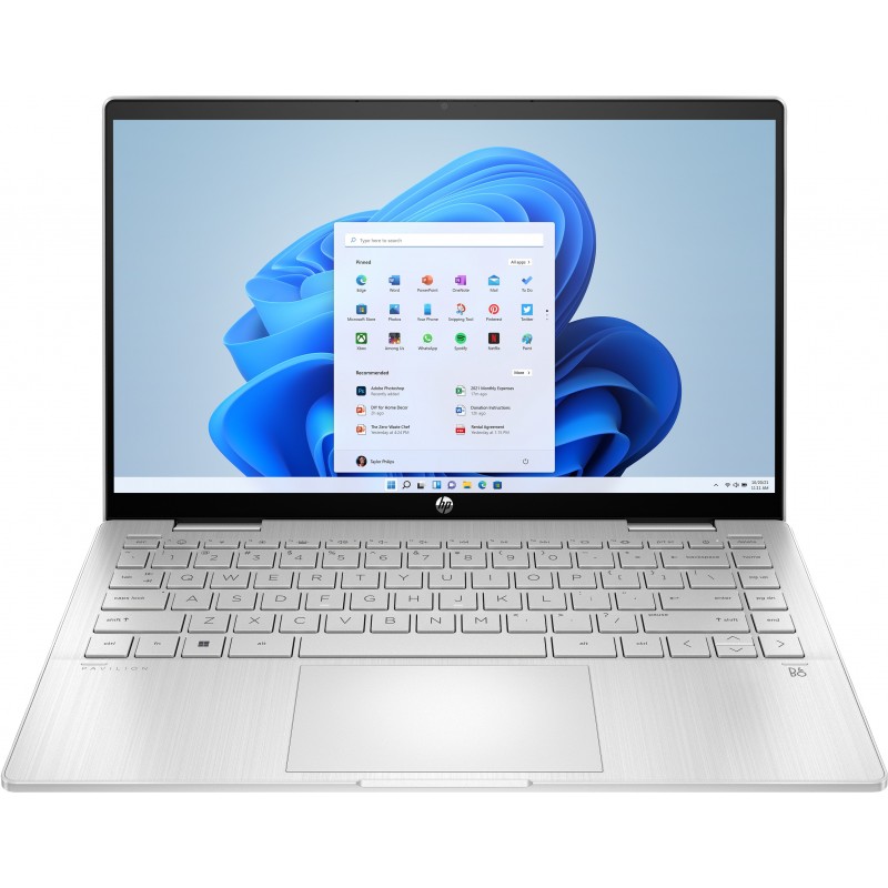 HP Pavilion x360 14-ek0024ns Plata - 14" - Intel Core i7 - 16GB - 512GB SSD - Windows 11 Home 6H649EA
