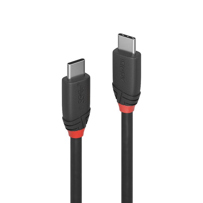 Cable USB 3.2 tipo C a C de 1,5 m, 20 Gbps, línea negra  36907