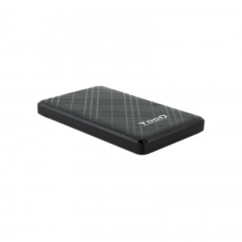 TooQ Caja Externa para Discos de 2,5” HDD SSD, Negro TQE-2500B