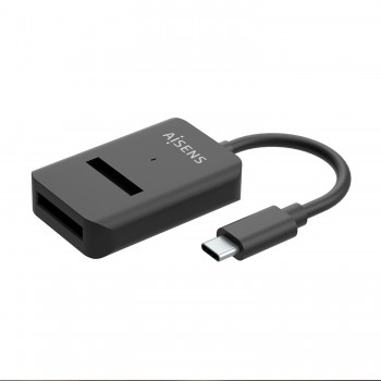 AISENS USB-C Dock M.2 (NGFF) ASUC-M2D011-BK SATA NVMe A USB3.1 Gen2, Negra