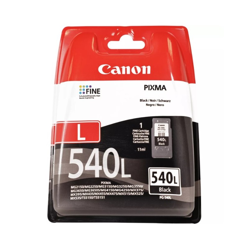 Canon PG-540L Original Negro Para PIXMA MX475PIXMA, MX515PIXMA, MX455PIXMA, MX435PIXMAMX395PIXMA, MX 5224B010