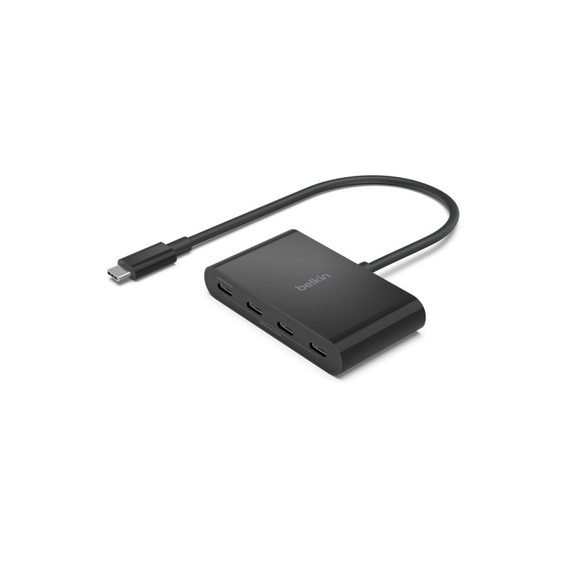 Belkin AVC018BTBK hub de interfaz USB Tipo C 10000 Mbit s Negro