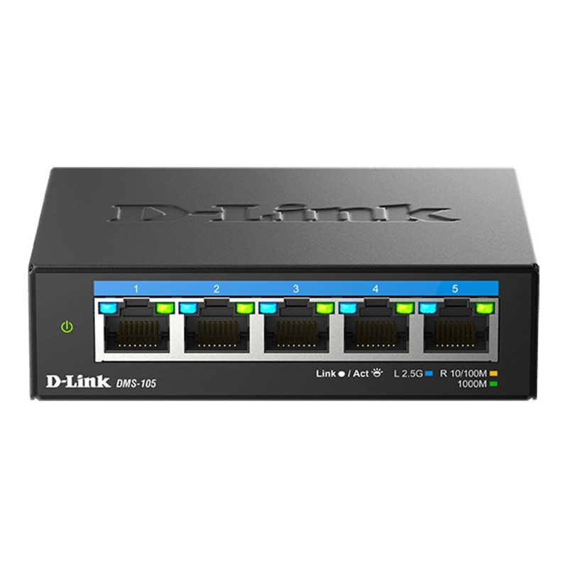 D-Link DMS-105 No administrado 2.5G Ethernet (100 1000 2500) Negro