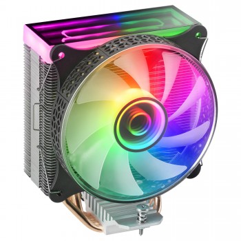 Mars Gaming MCPU-VR Negro Disipador CPU Doble Espejo Infinito ARGB 4 Heatpipes HCT TDP 180W Ventilad MCPUVR