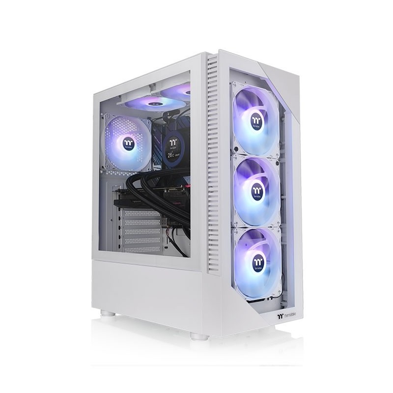 Thermaltake View 200 TG Snow ARGB Midi Tower Blanco CA-1X3-00M6WN-00
