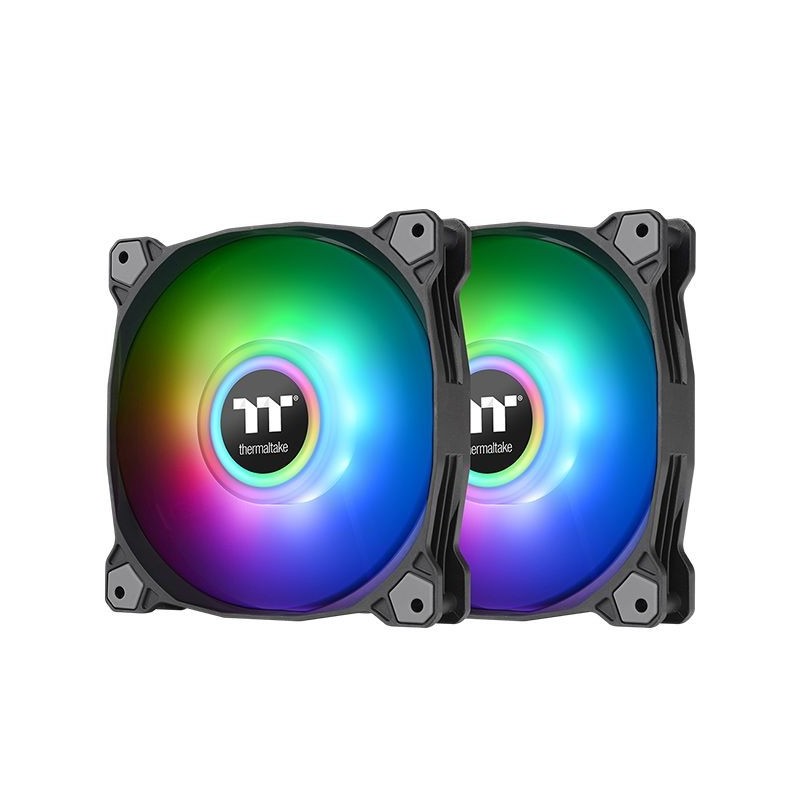 Thermaltake Pure Duo 12 - 12 cm Negro 2 pieza(s) CL-F115-PL12SW-A