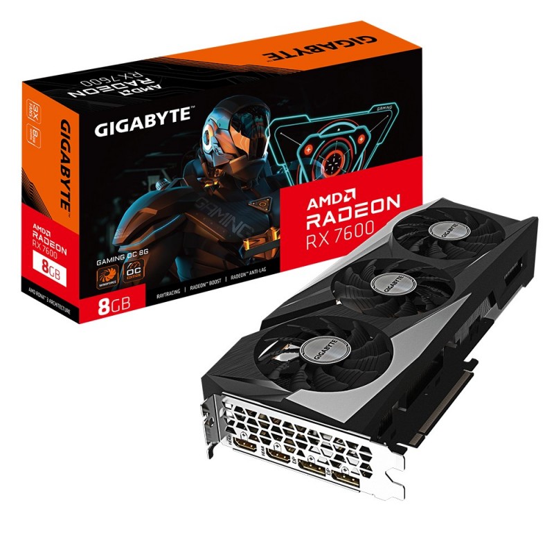 Gigabyte Radeon RX 7600 GAMING OC 8G AMD 8 GB GDDR6 9VR76GO-00-10