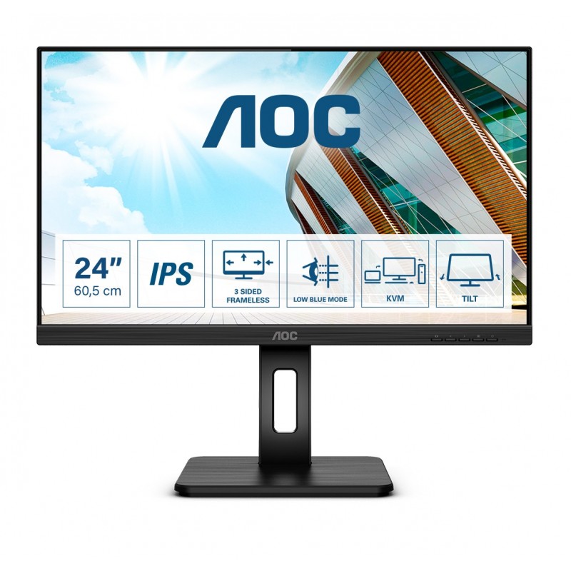 (Reacondicionado) AOC Pro-line 24P2C - 23.8" Full HD - LED - Negro