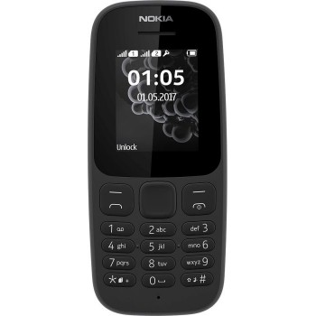 (Reacondicionado) Nokia 105 4,57 cm (1.8") 73 g Negro Teléfono básico 16KIGB01A18